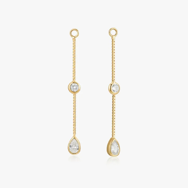 Tear Drop Stud Jacket in Gold sold by Flaire & Co.