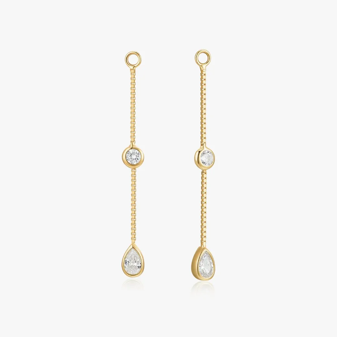 Tear Drop Stud Jacket in Gold sold by Flaire & Co.