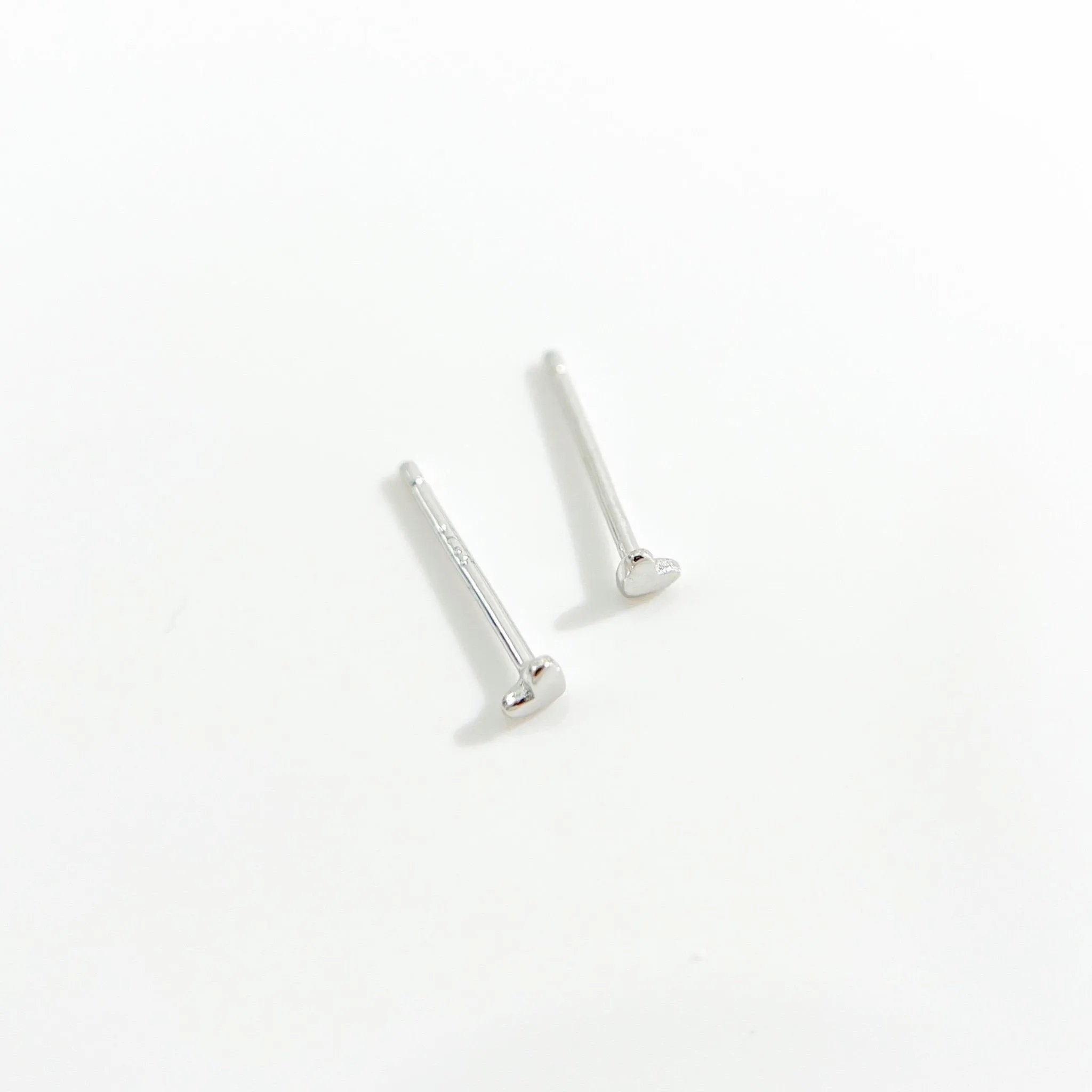 Micro Heart 2.0 Stud in Silver sold by Flaire & Co. product image thumbnail 4