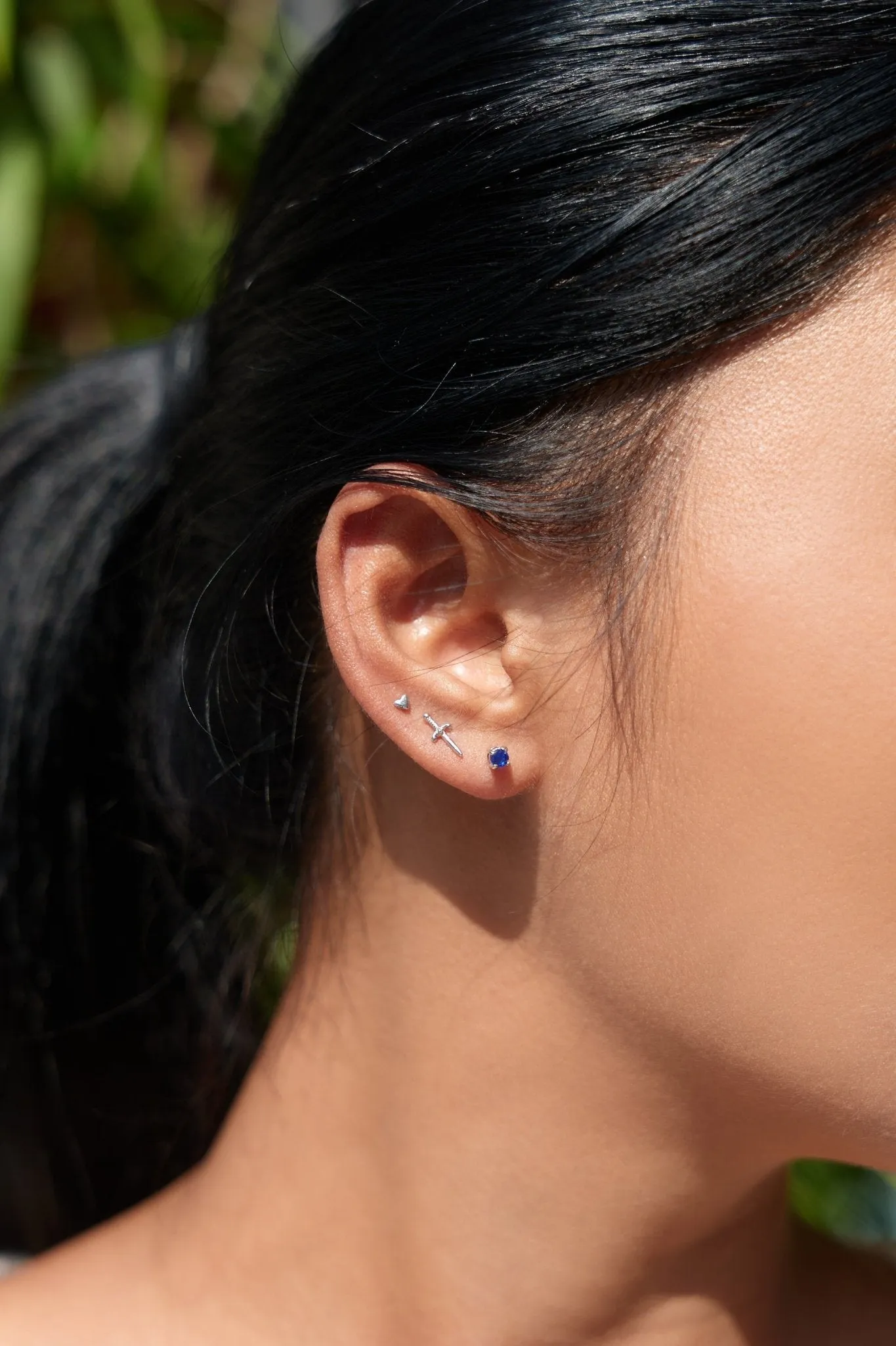Micro Heart 2.0 Stud in Silver sold by Flaire & Co. product image thumbnail 2