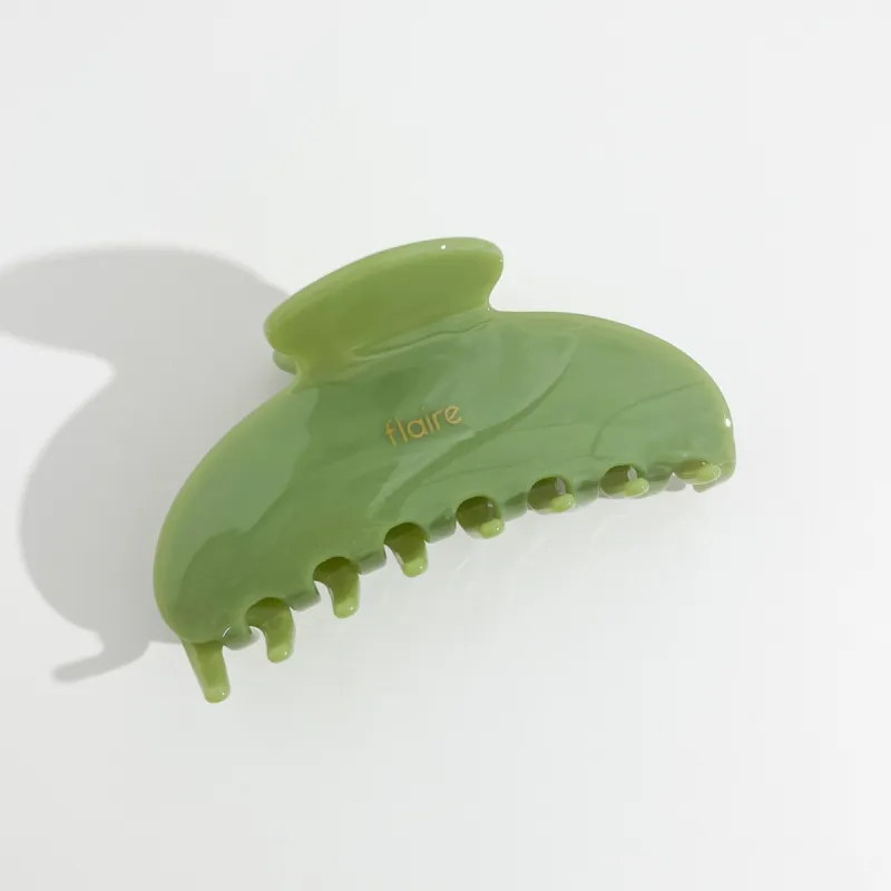 Amelia Claw Clip in Matcha sold by Flaire & Co.