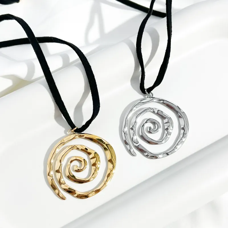 Spiral Adjustable Cord Necklace (Greek Inspired Collection) sold by Flaire & Co.
