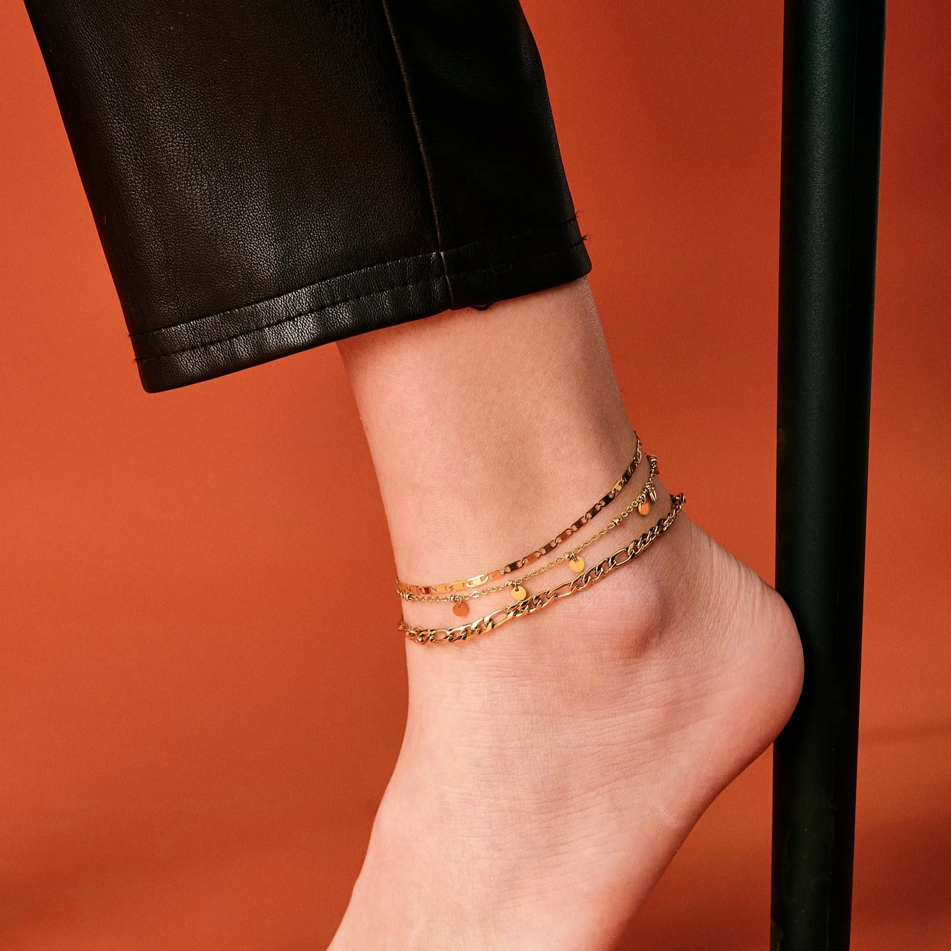 Dangling Disks Anklet sold by Flaire & Co. product image thumbnail 3