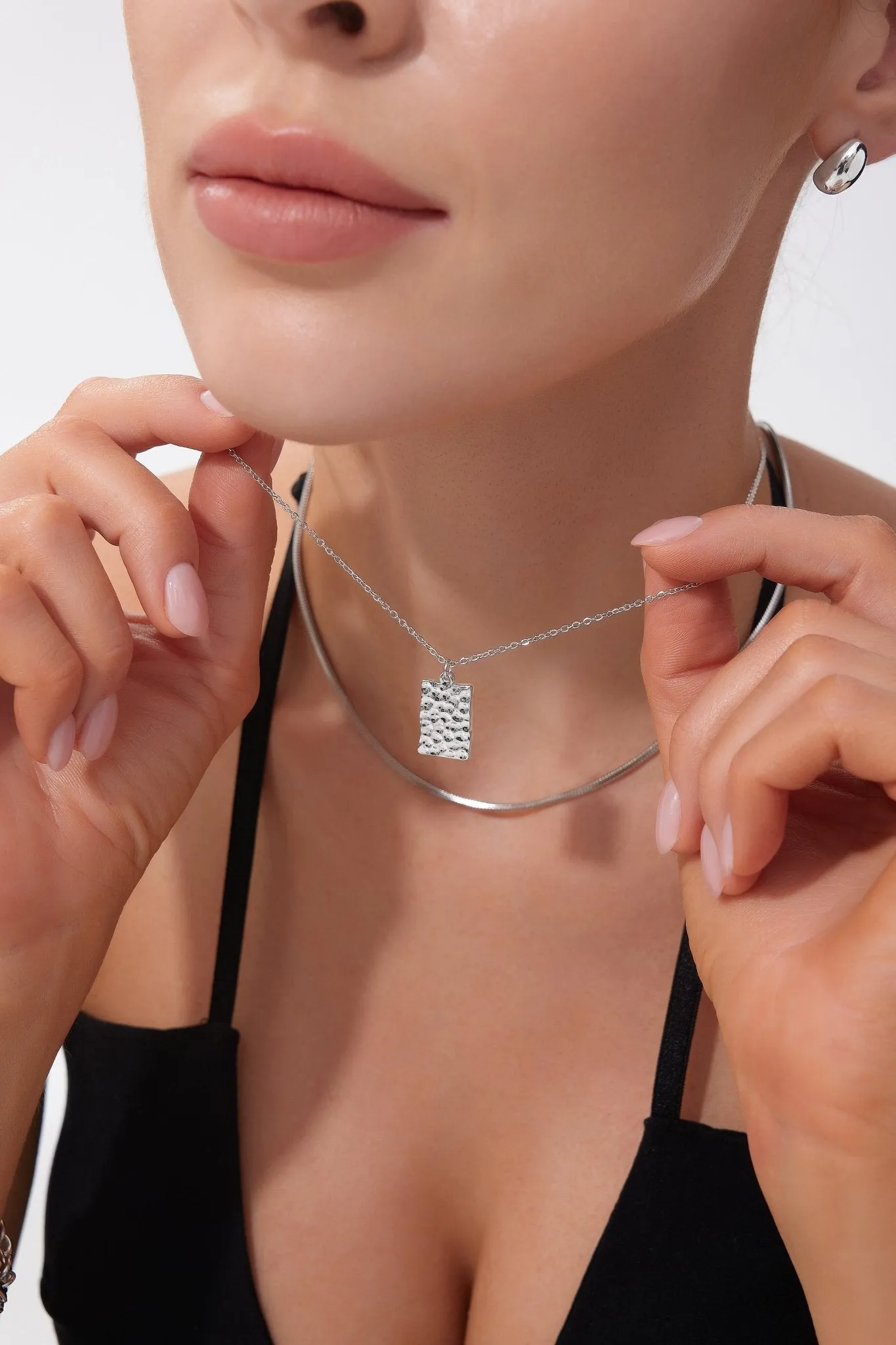 Hammered Pendant Necklace (Greek Inspired Collection) sold by Flaire & Co. product image thumbnail 4