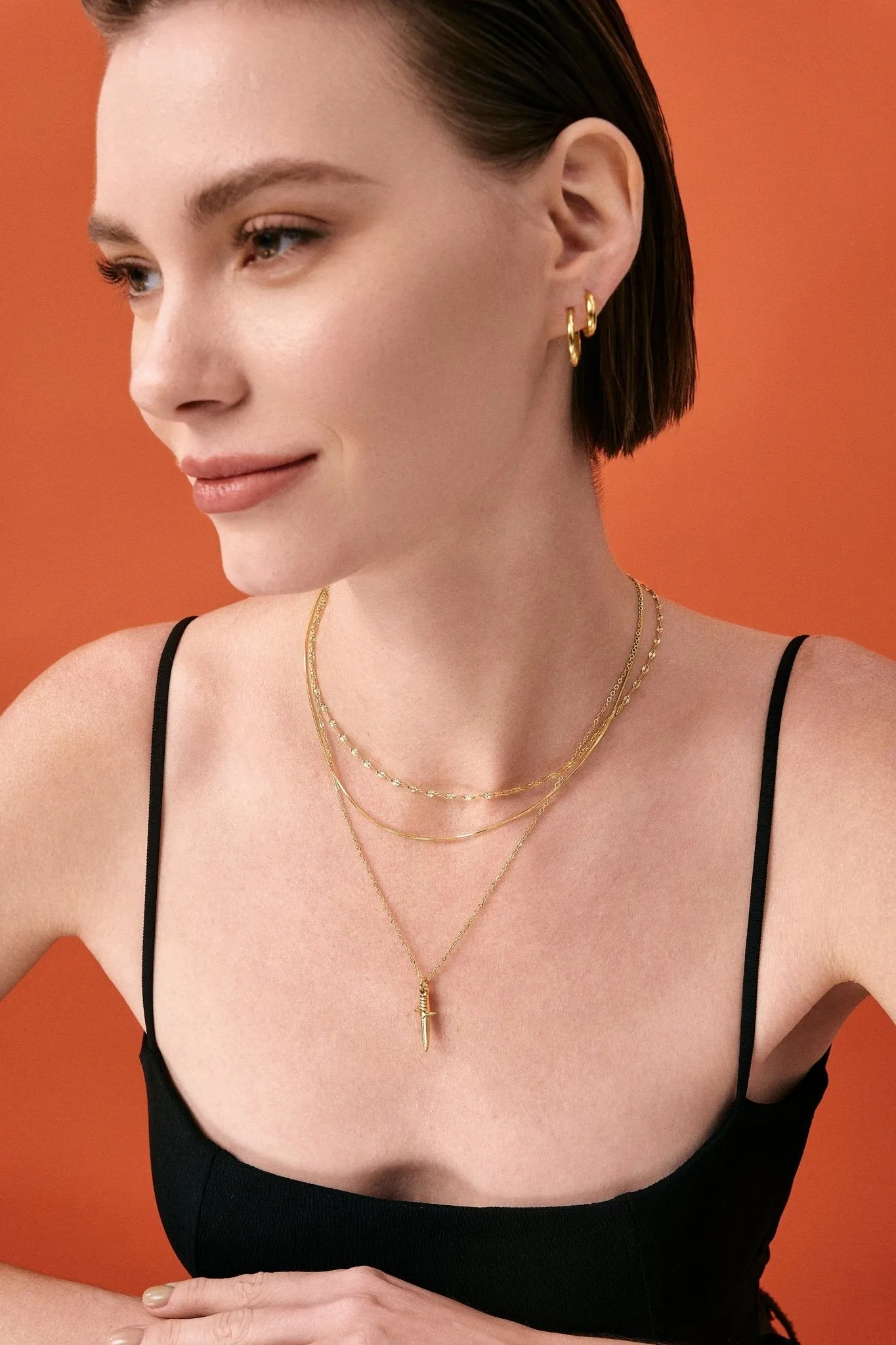 Sequin Chain Necklace sold by Flaire & Co. product image thumbnail 4