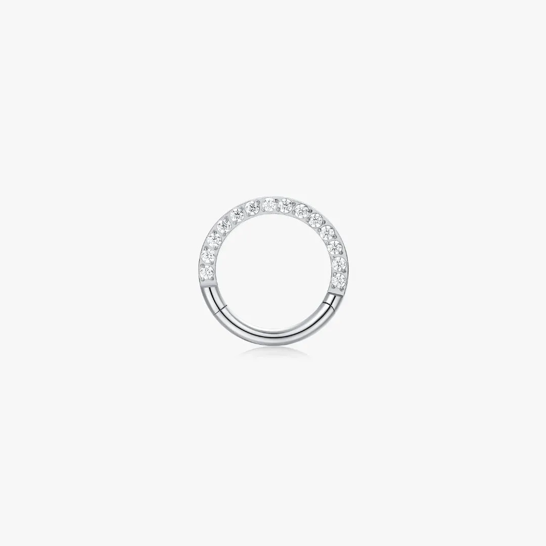 Pave Clicker Hoop sold by Flaire & Co. product image thumbnail 4