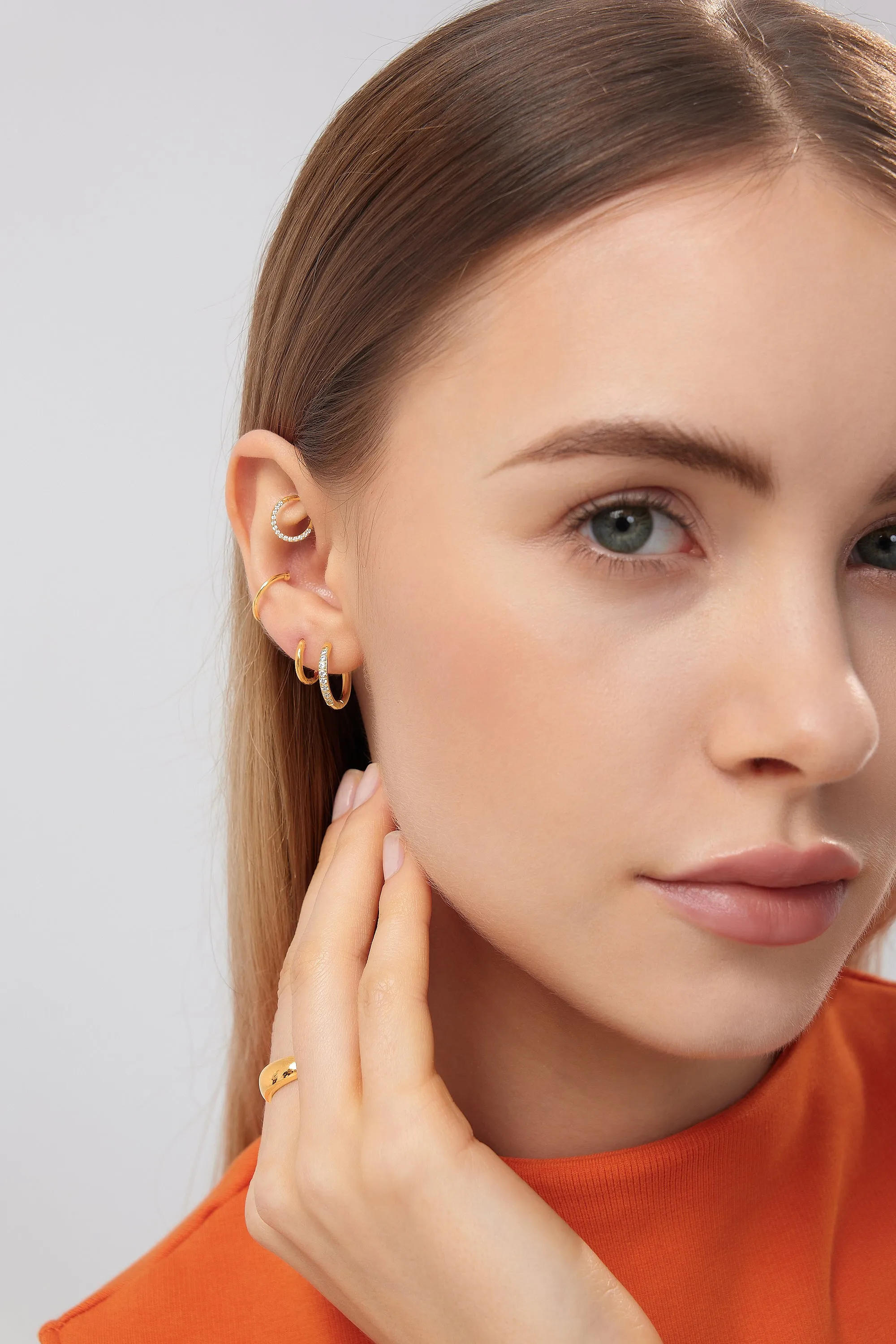 Pave Clicker Hoop sold by Flaire & Co. product image thumbnail 2