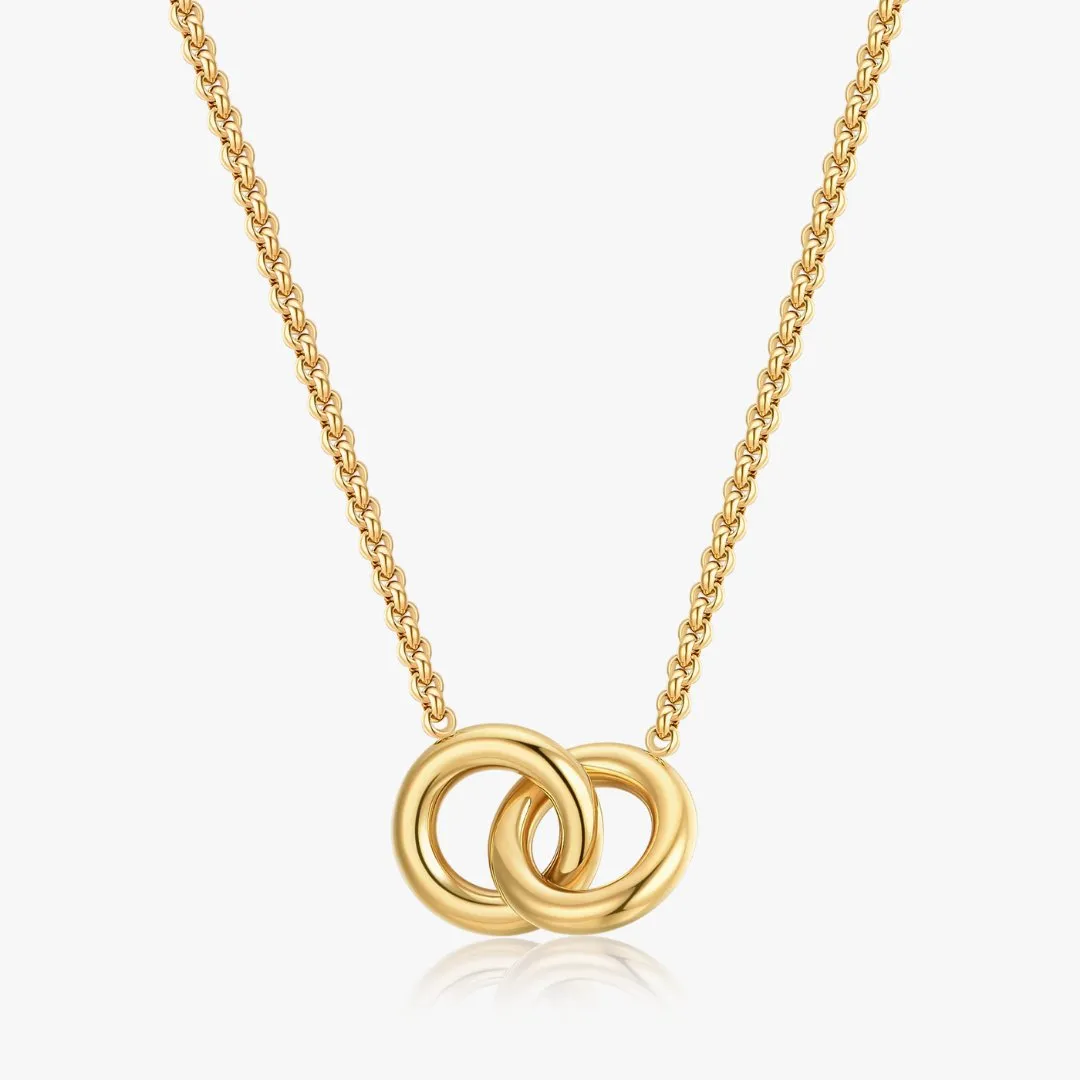 Twin Souls Necklace in Gold sold by Flaire & Co.