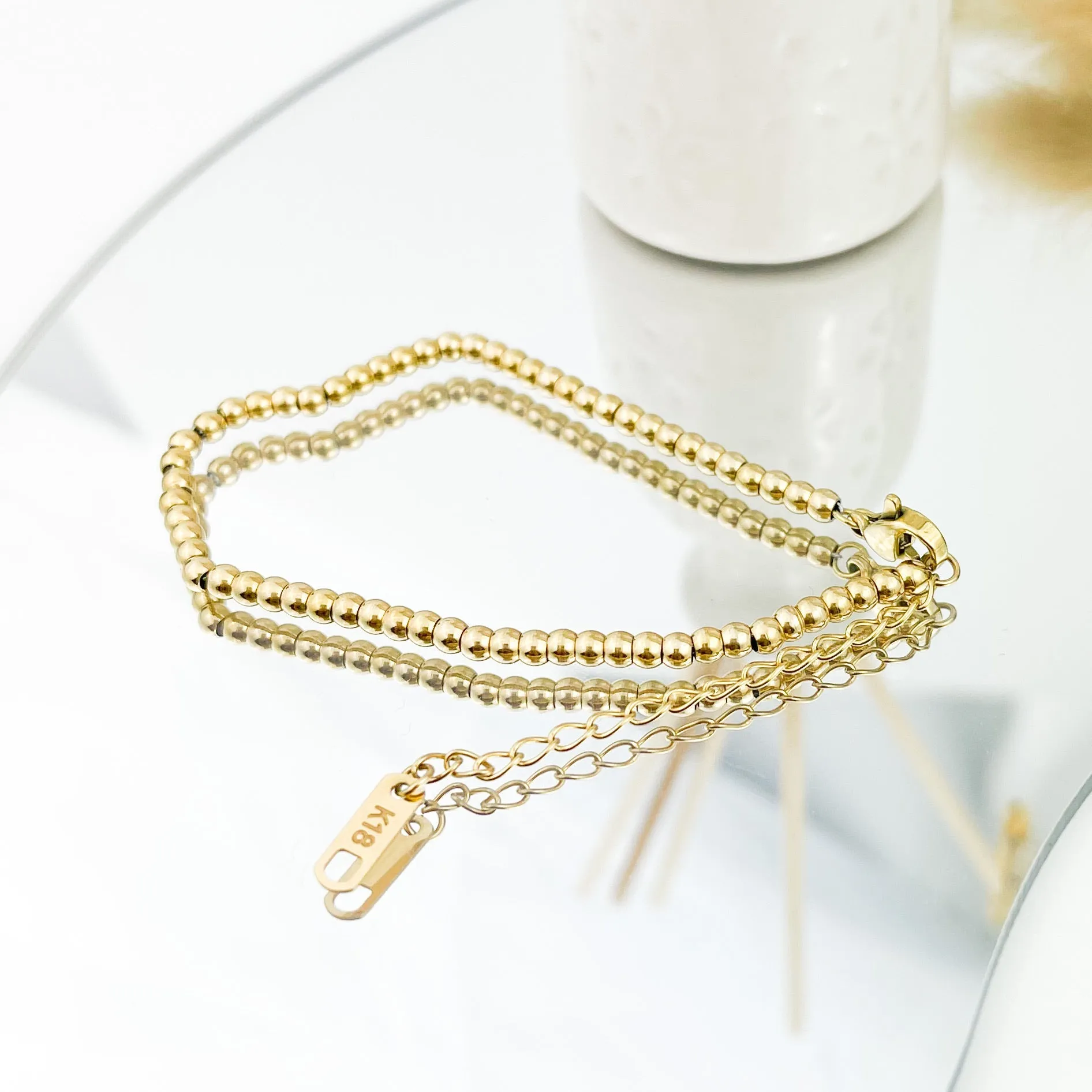 Beaded Chain Bracelet sold by Flaire & Co. product image thumbnail 3