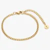 Thin Sasha Chain Anklet Gold sold by Flaire & Co.