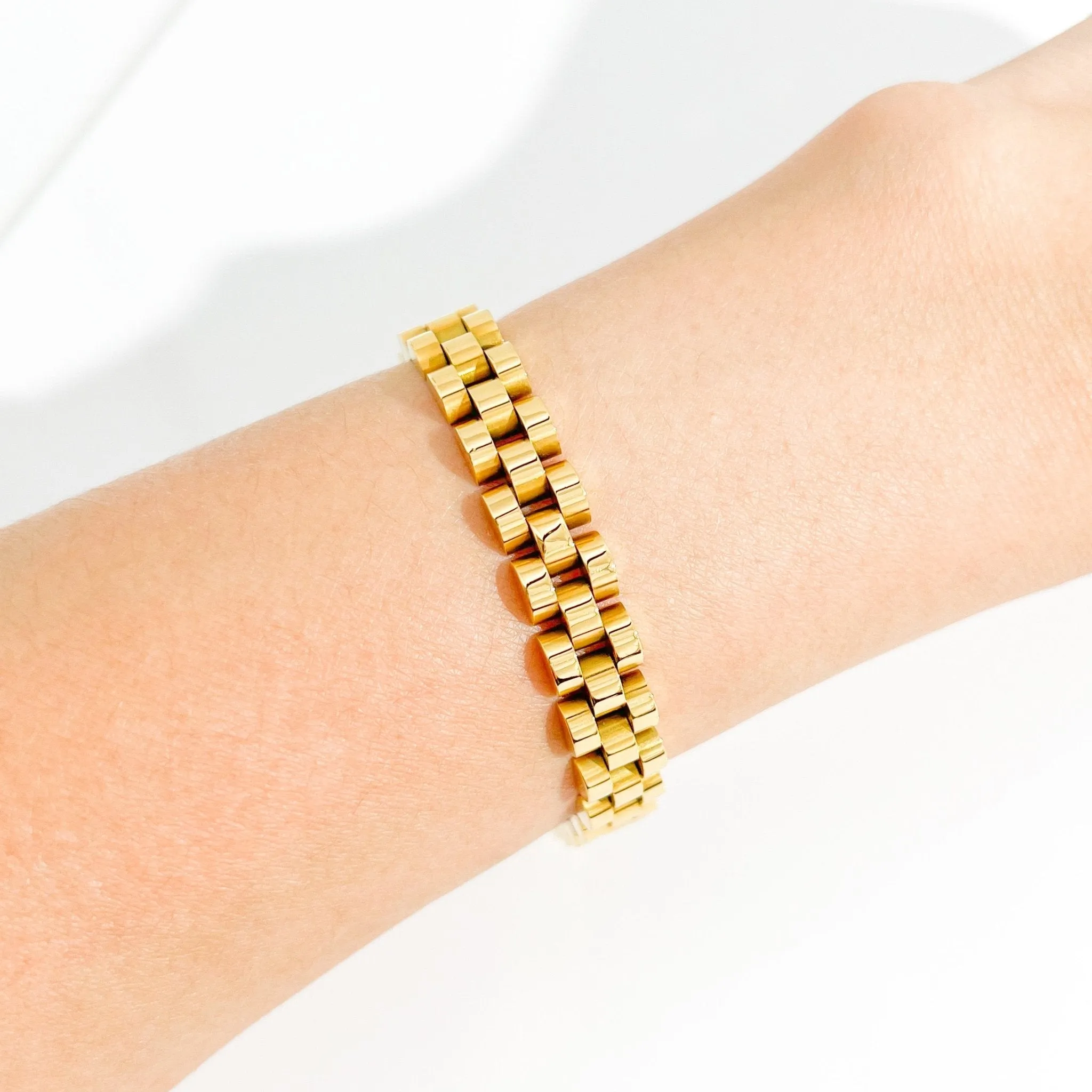 Chunky Watch Band Bracelet sold by Flaire & Co. product image thumbnail 3