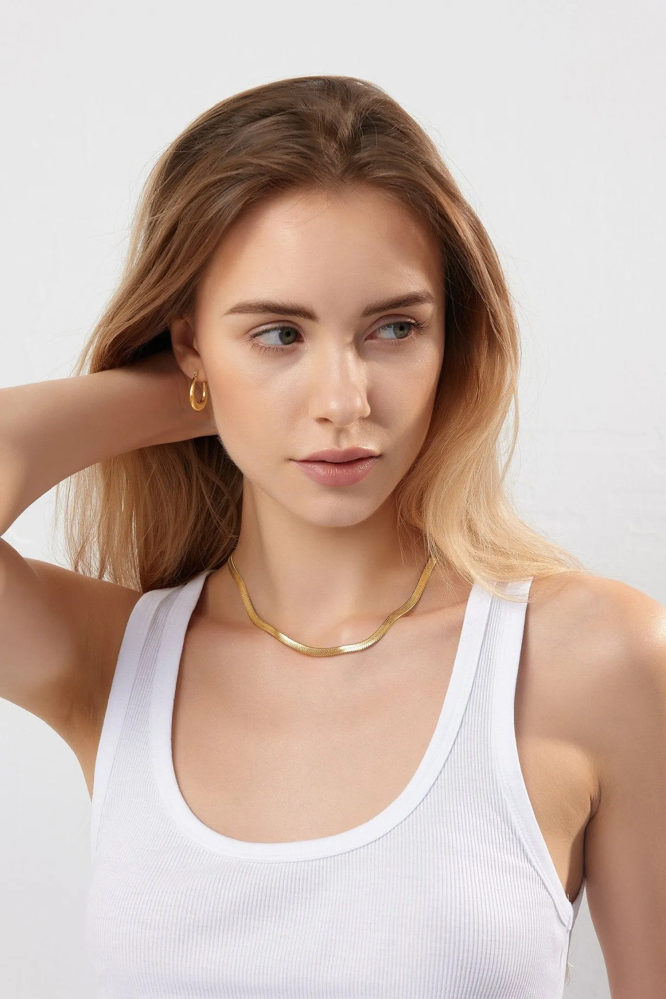 Alexandra Hoop Earrings (Greek Inspired Collection) sold by Flaire & Co. product image thumbnail 4