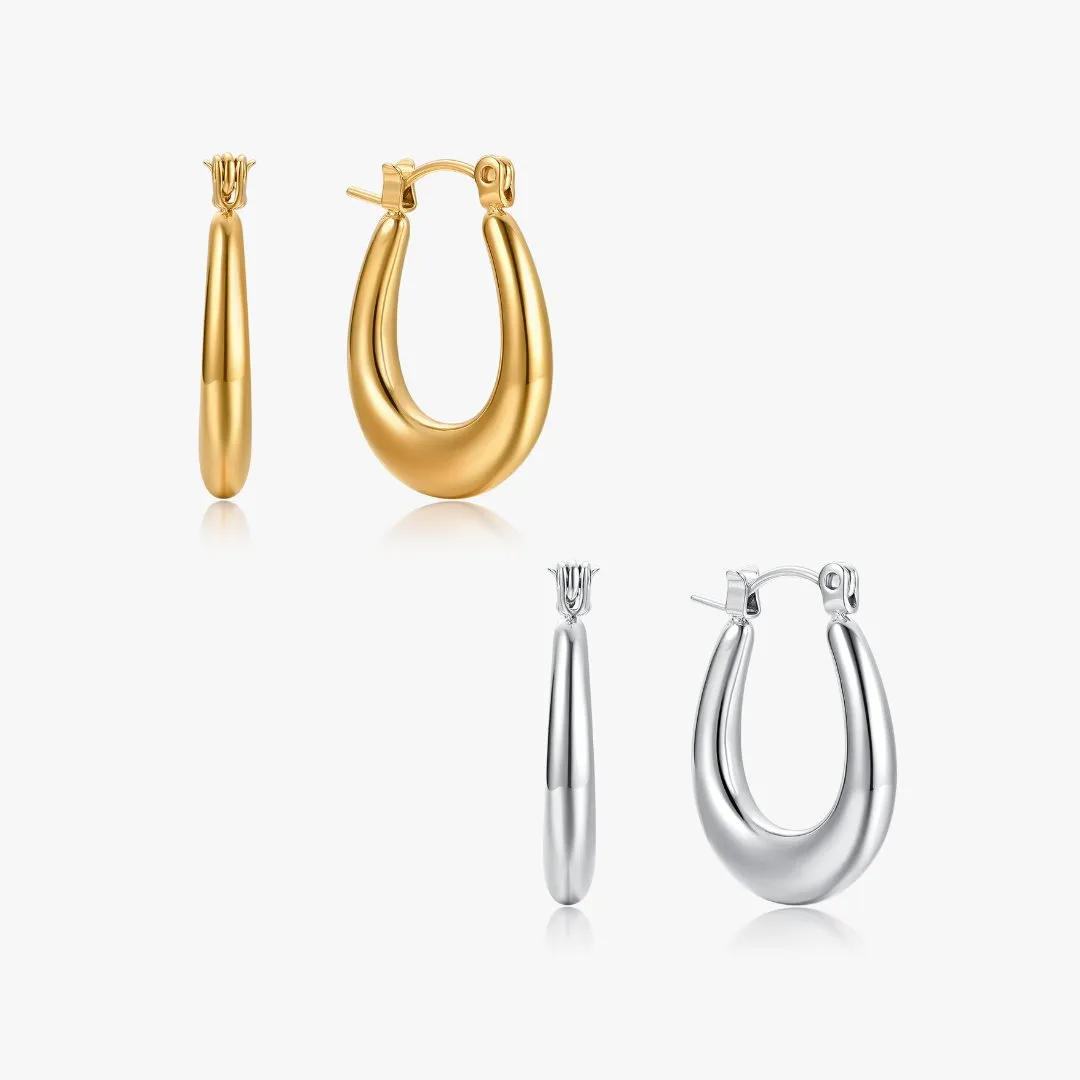 Alexandra Hoop Earrings (Greek Inspired Collection) sold by Flaire & Co.