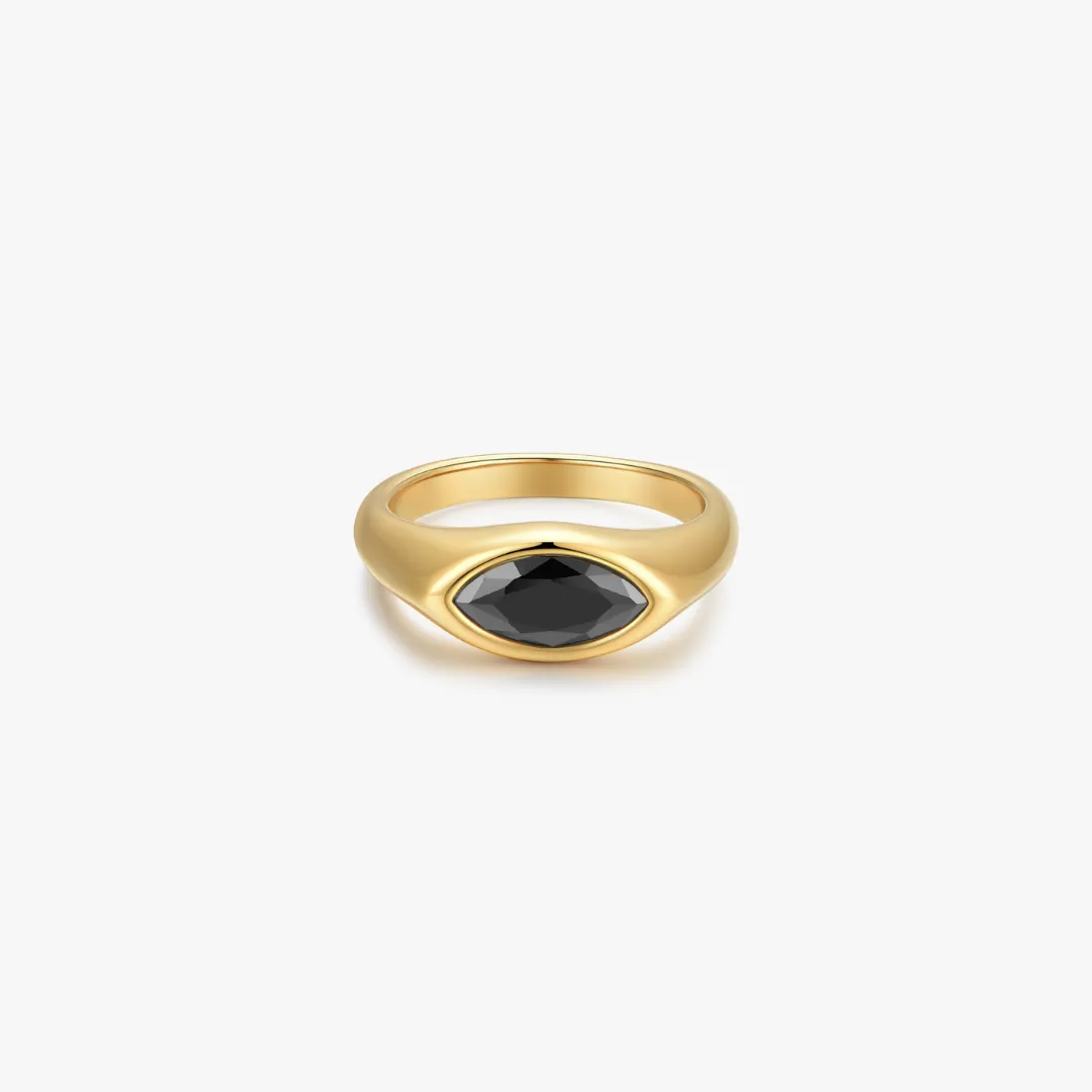 Black Gem Marquise Ring sold by Flaire & Co.