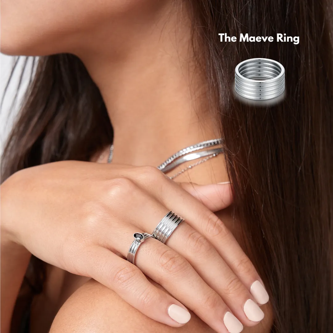 The Maeve Ribbed Ring sold by Flaire & Co. product image thumbnail 3
