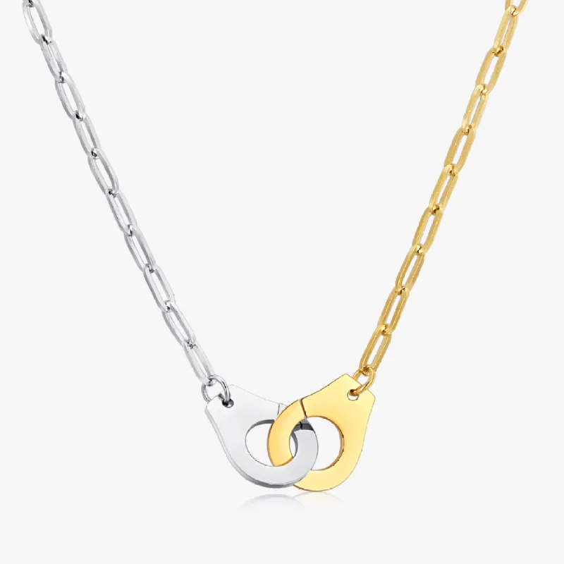 Olivia Two Toned Necklace sold by Flaire & Co.