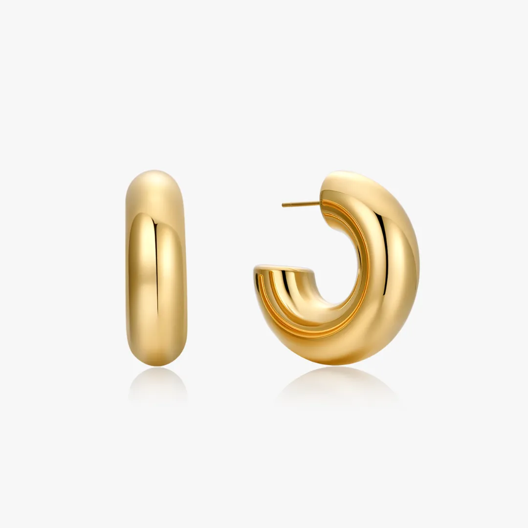 The Chubby Hollow Hoops sold by Flaire & Co. product image thumbnail 4