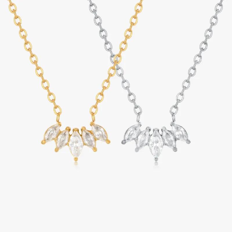 Marquise Gem Necklace sold by Flaire & Co.