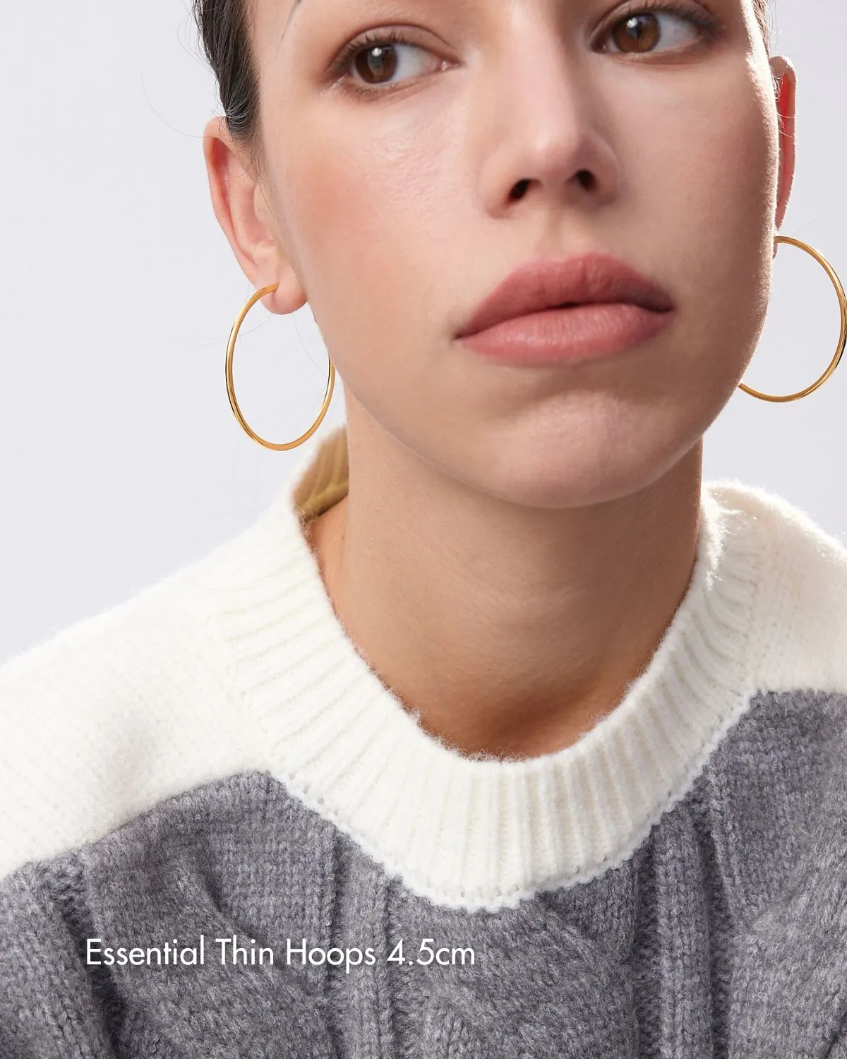 Essential Thin Gold Hoops sold by Flaire & Co. product image thumbnail 3