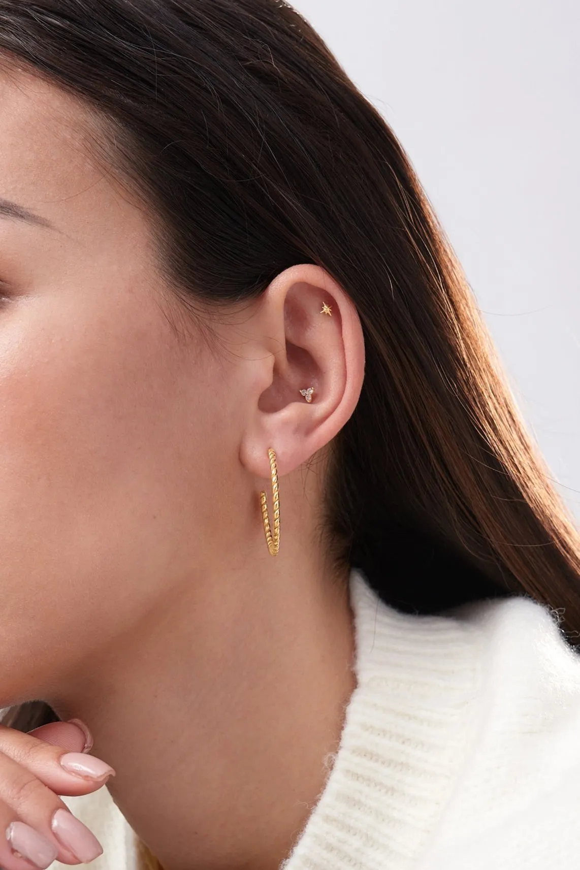 Starburst Titanium Flat Back Stud (Single) sold by Flaire & Co. product image thumbnail 3