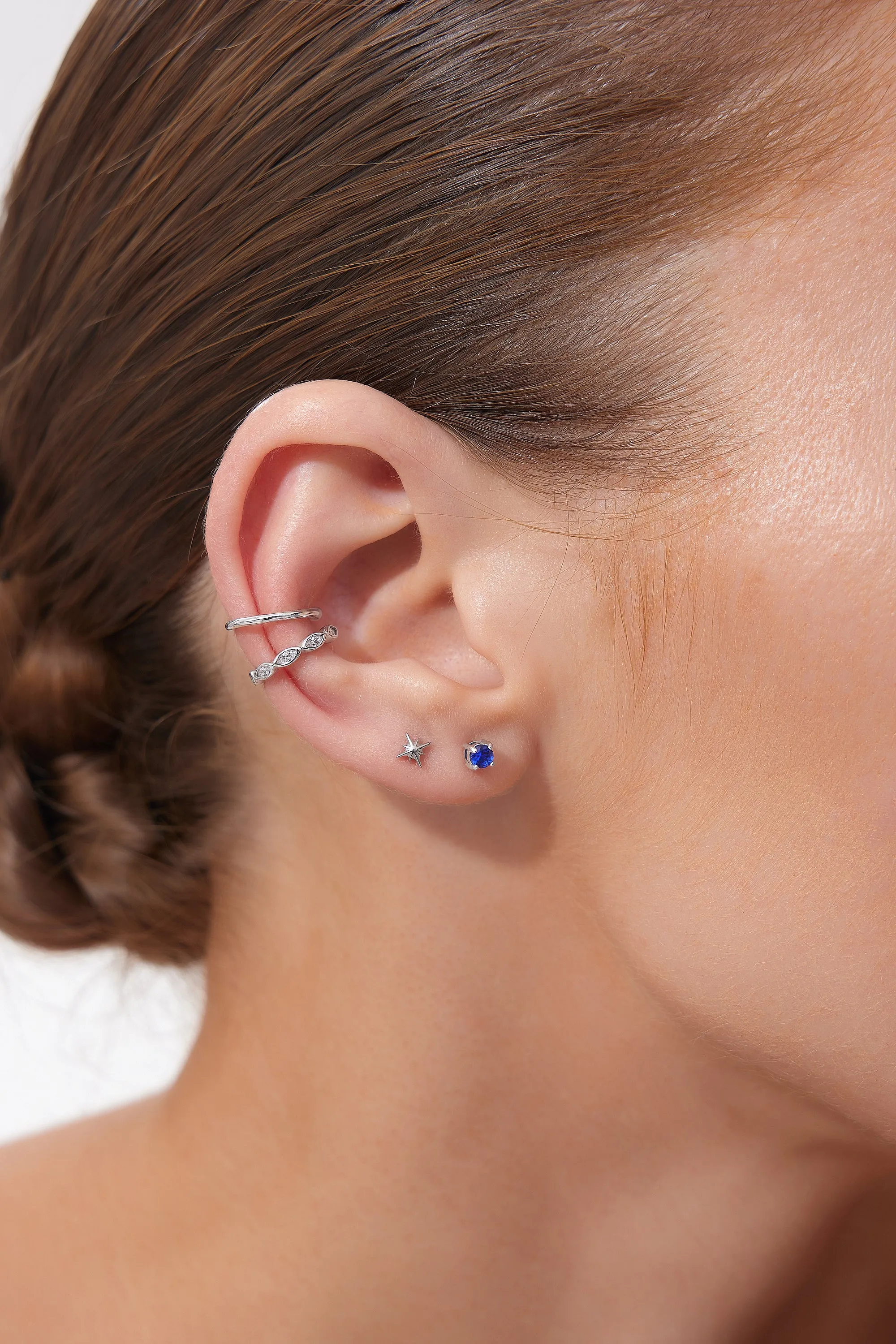 Starburst Titanium Flat Back Stud (Single) sold by Flaire & Co. product image thumbnail 4