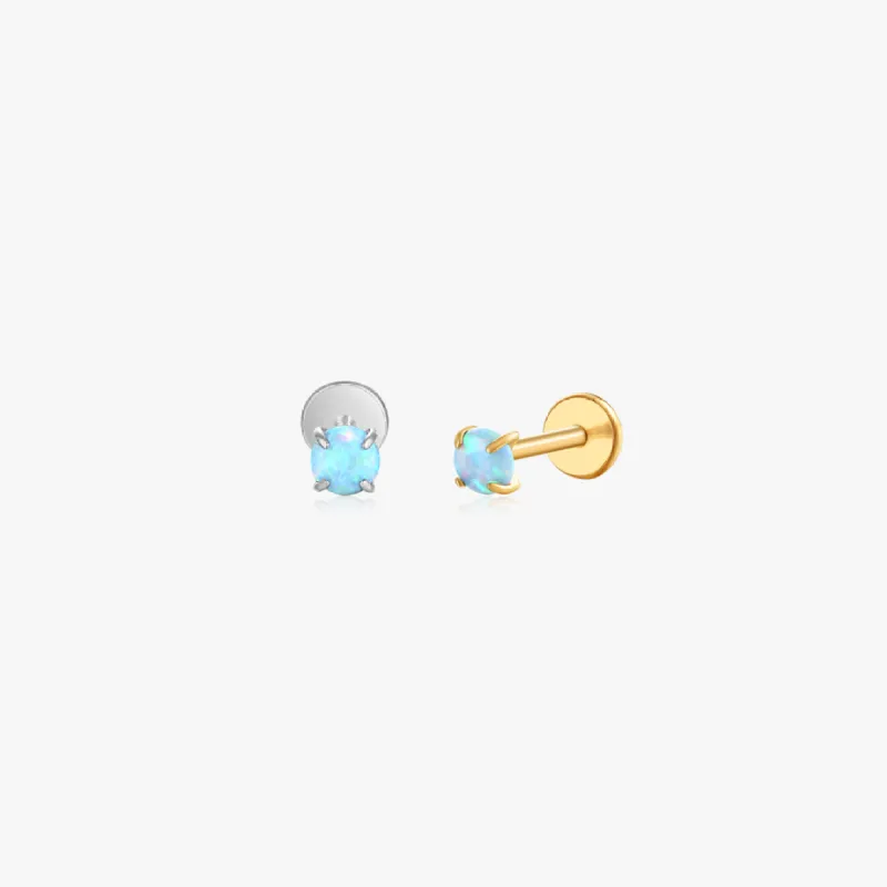 3mm Faux Opal Titanium Flat Back Stud (Single) sold by Flaire & Co.