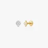 Rhombus Titanium Flat Back Stud (Single) sold by Flaire & Co.