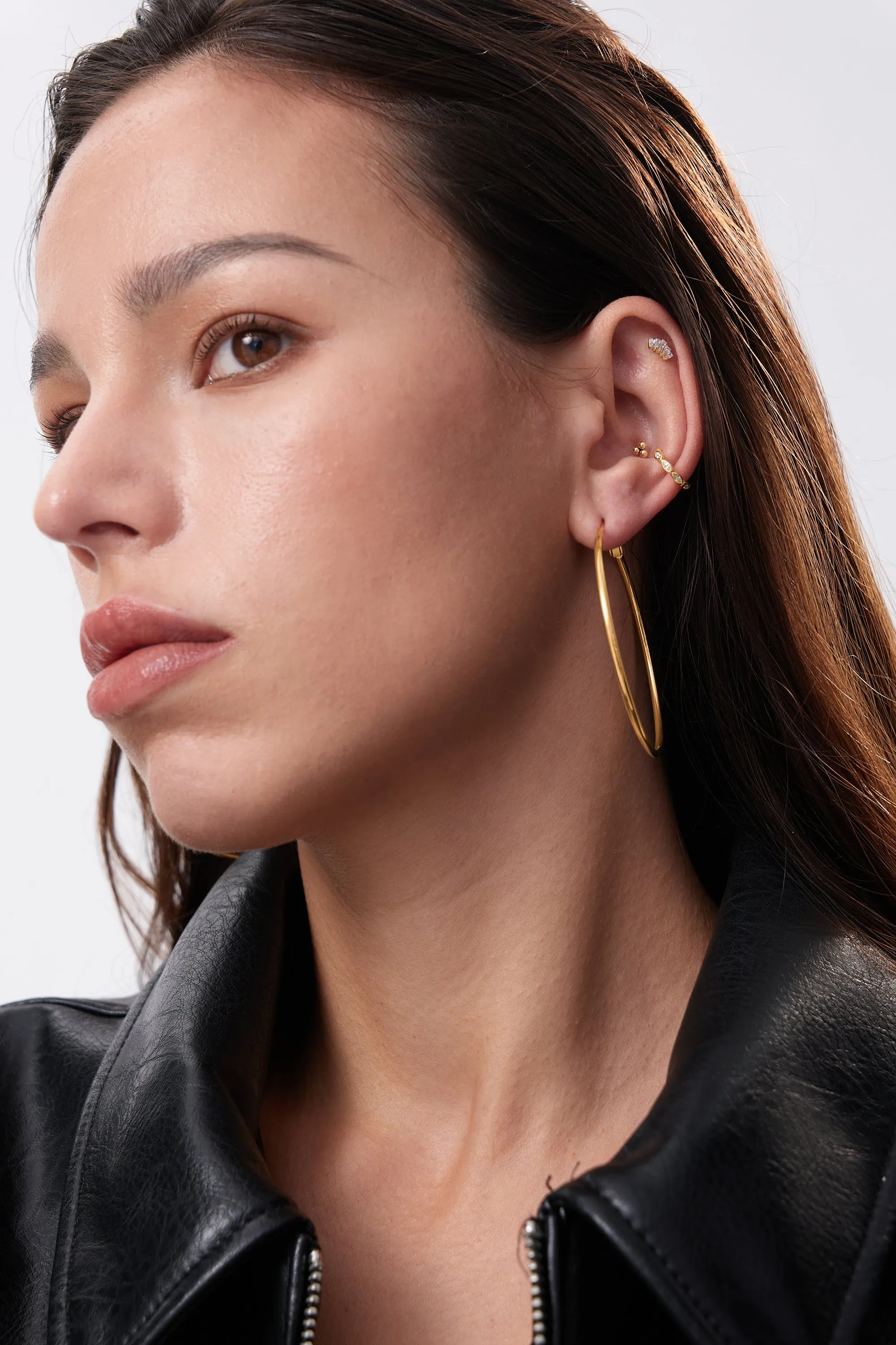 Crown Titanium Flat Back Stud (Single) sold by Flaire & Co. product image thumbnail 2