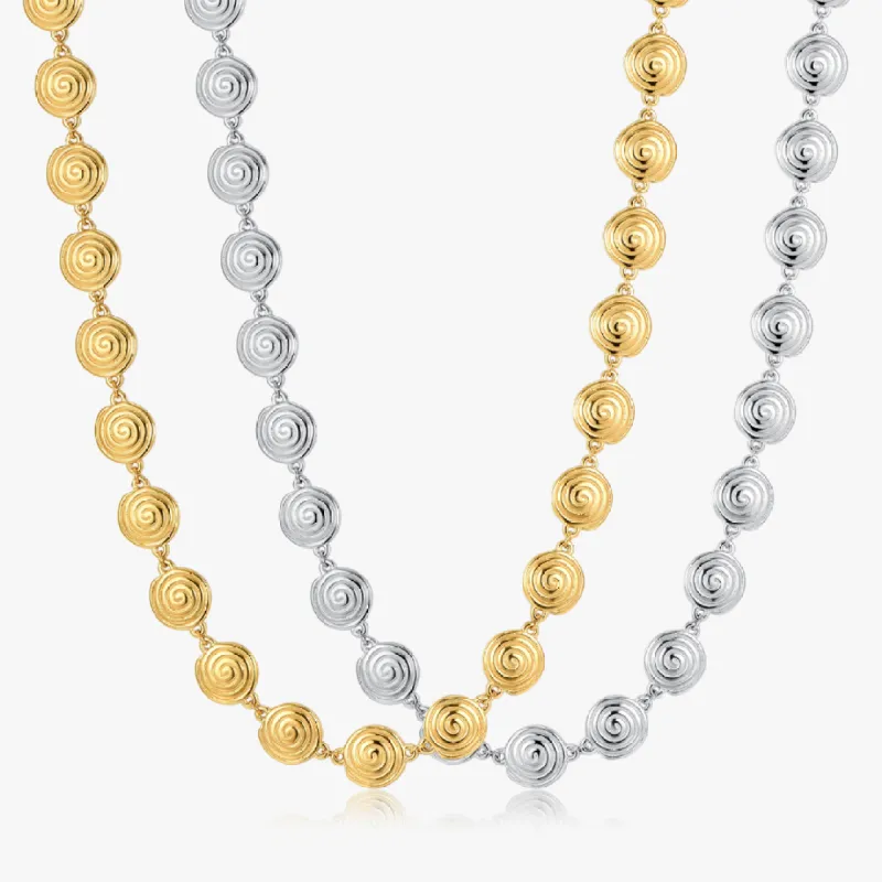 Spiral Necklace (Greek Inspired Collection) sold by Flaire & Co.