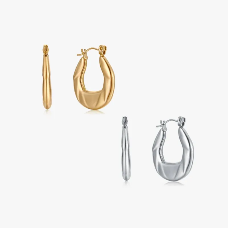 Textured Hoops sold by Flaire & Co.