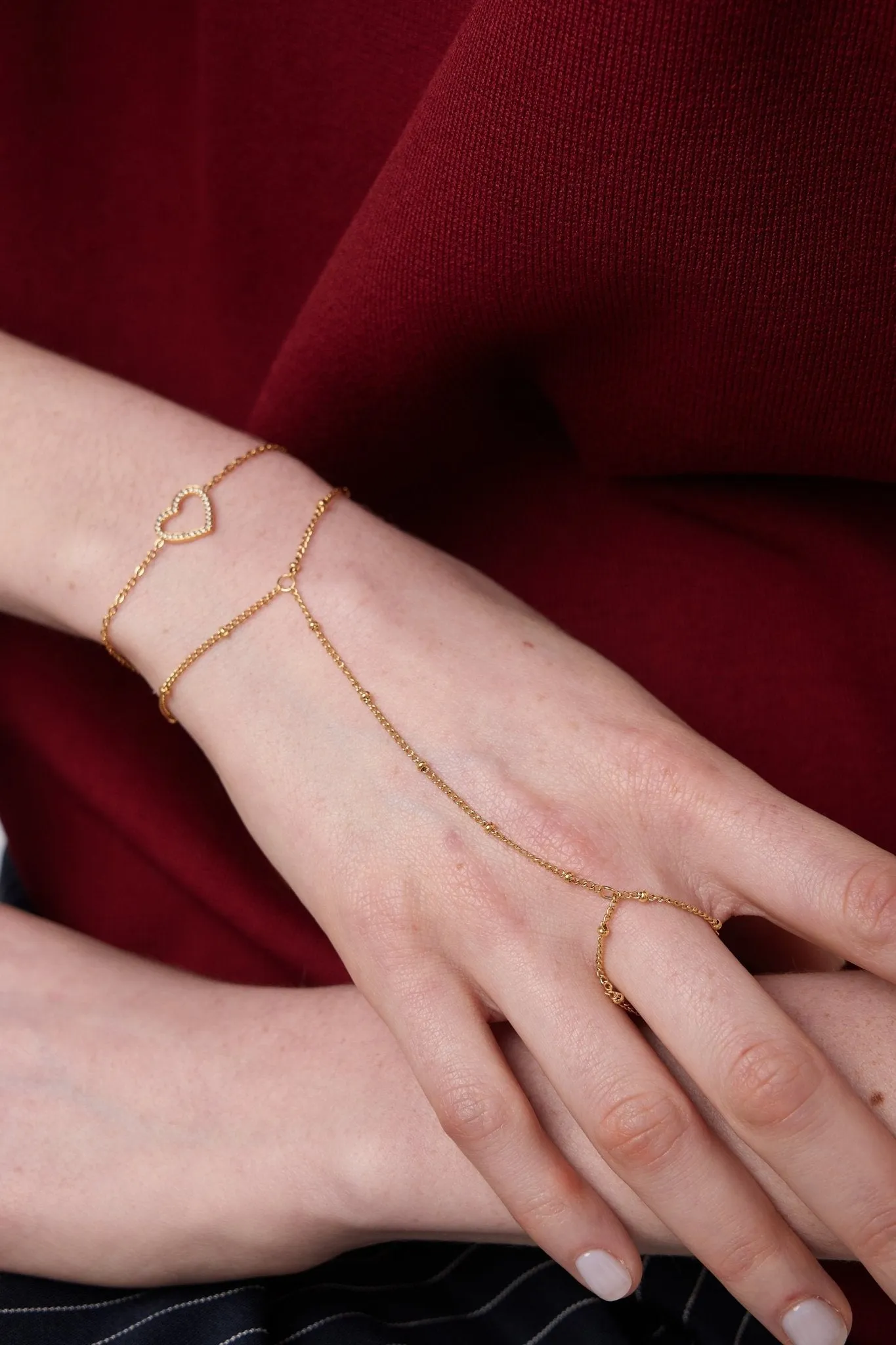 Pave Heart Bracelet sold by Flaire & Co. product image thumbnail 3