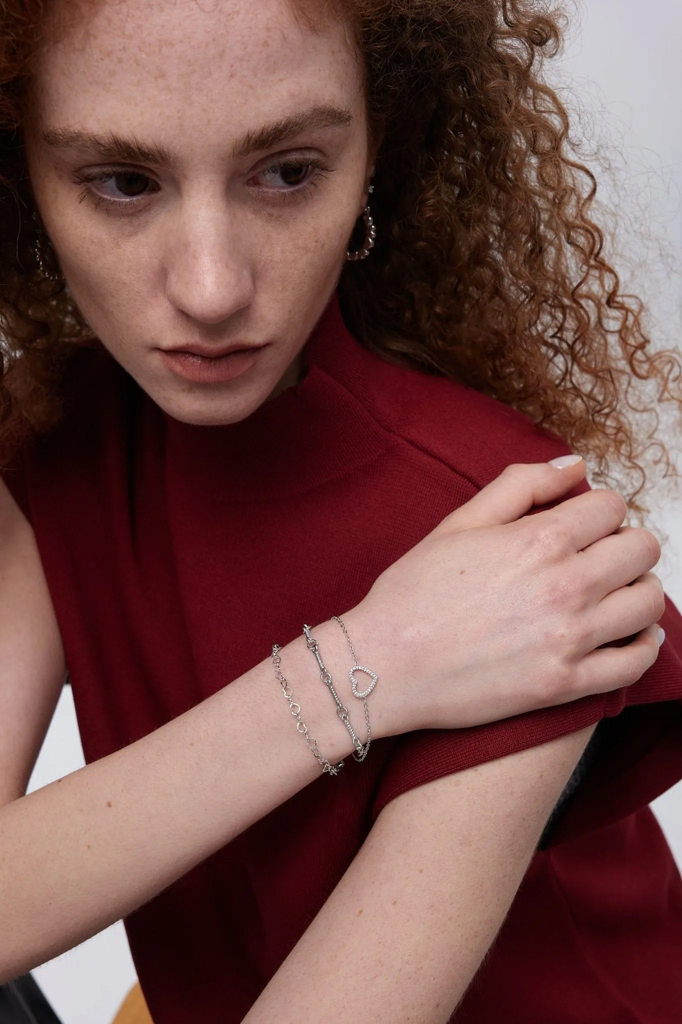 Pave Heart Bracelet sold by Flaire & Co. product image thumbnail 2