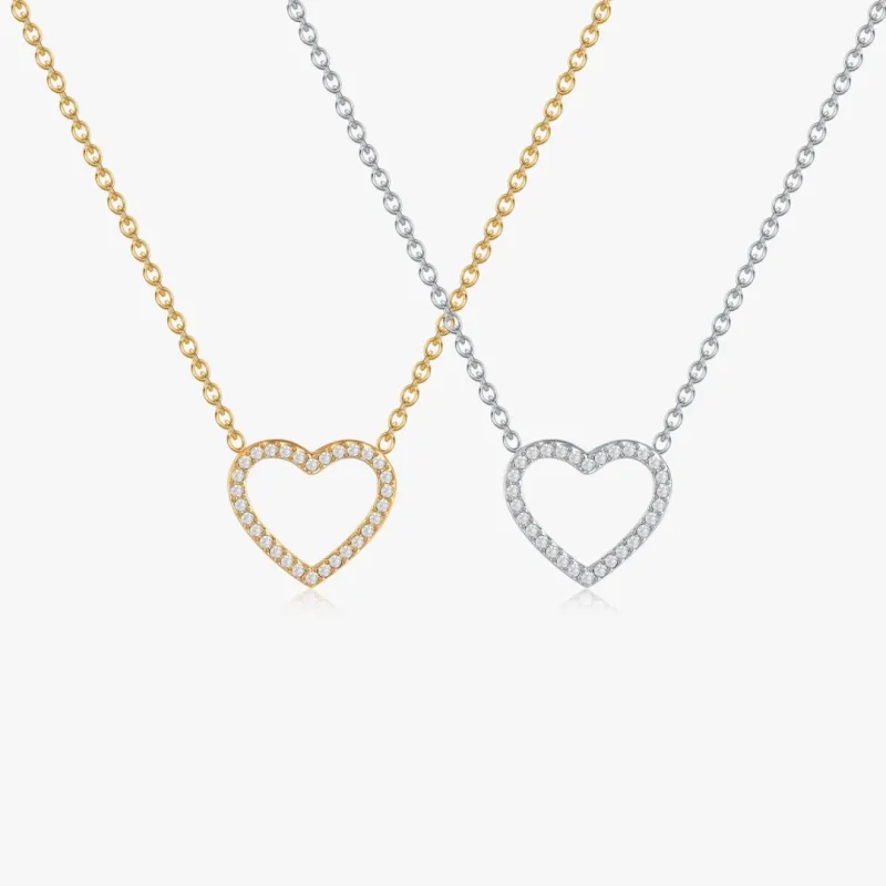 Pave Heart Necklace sold by Flaire & Co.