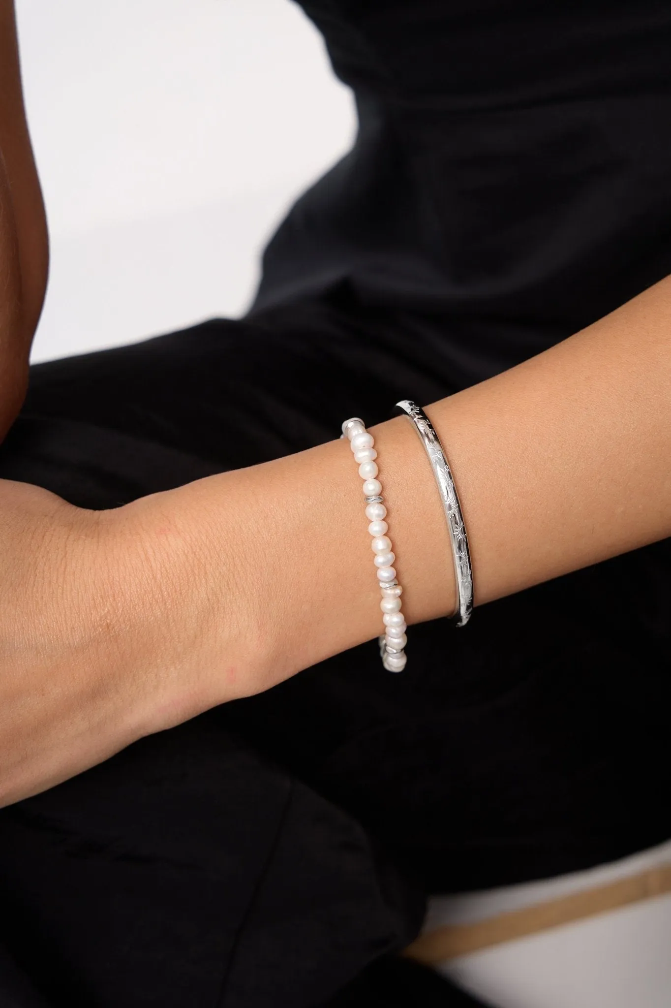 Sunlight Stacker Cuff Bangle Bracelet sold by Flaire & Co. product image thumbnail 3