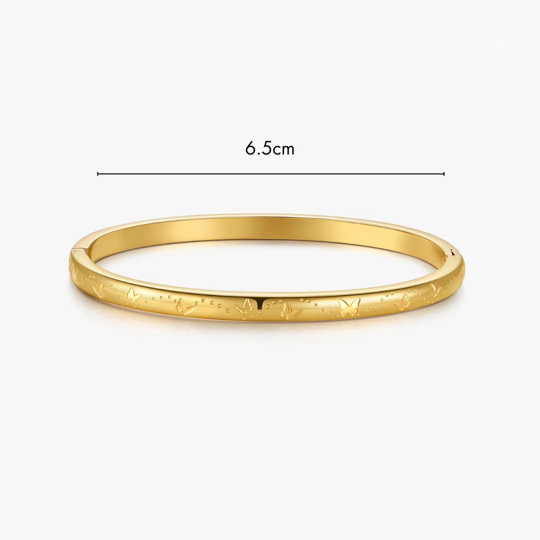 Butterfly Stacker Cuff Bangle Bracelet sold by Flaire & Co. product image thumbnail 4