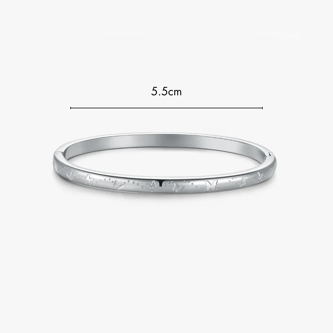 Butterfly Stacker Cuff Bangle Bracelet sold by Flaire & Co. product image thumbnail 5