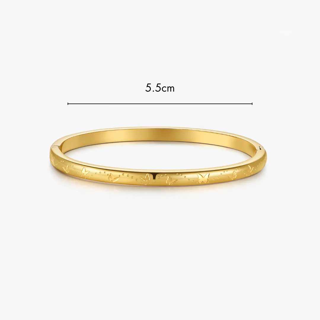 Butterfly Stacker Cuff Bangle Bracelet sold by Flaire & Co. product image thumbnail 3