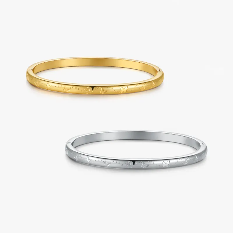 Butterfly Stacker Cuff Bangle Bracelet sold by Flaire & Co.