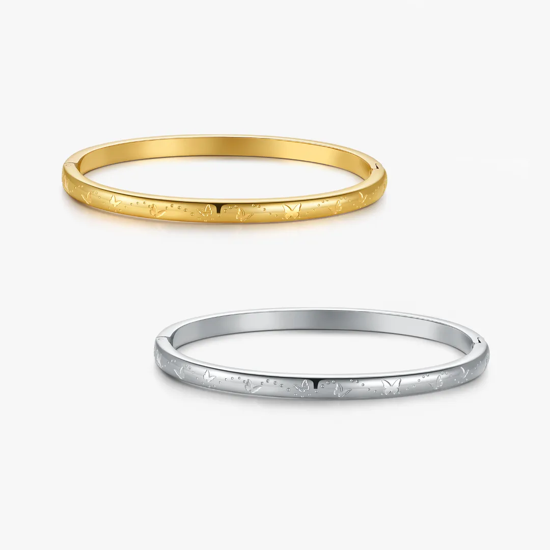 Butterfly Stacker Cuff Bangle Bracelet sold by Flaire & Co.