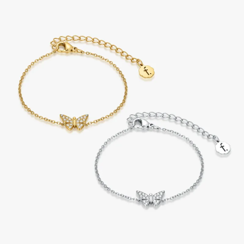 Pave Butterfly Bracelet sold by Flaire & Co.