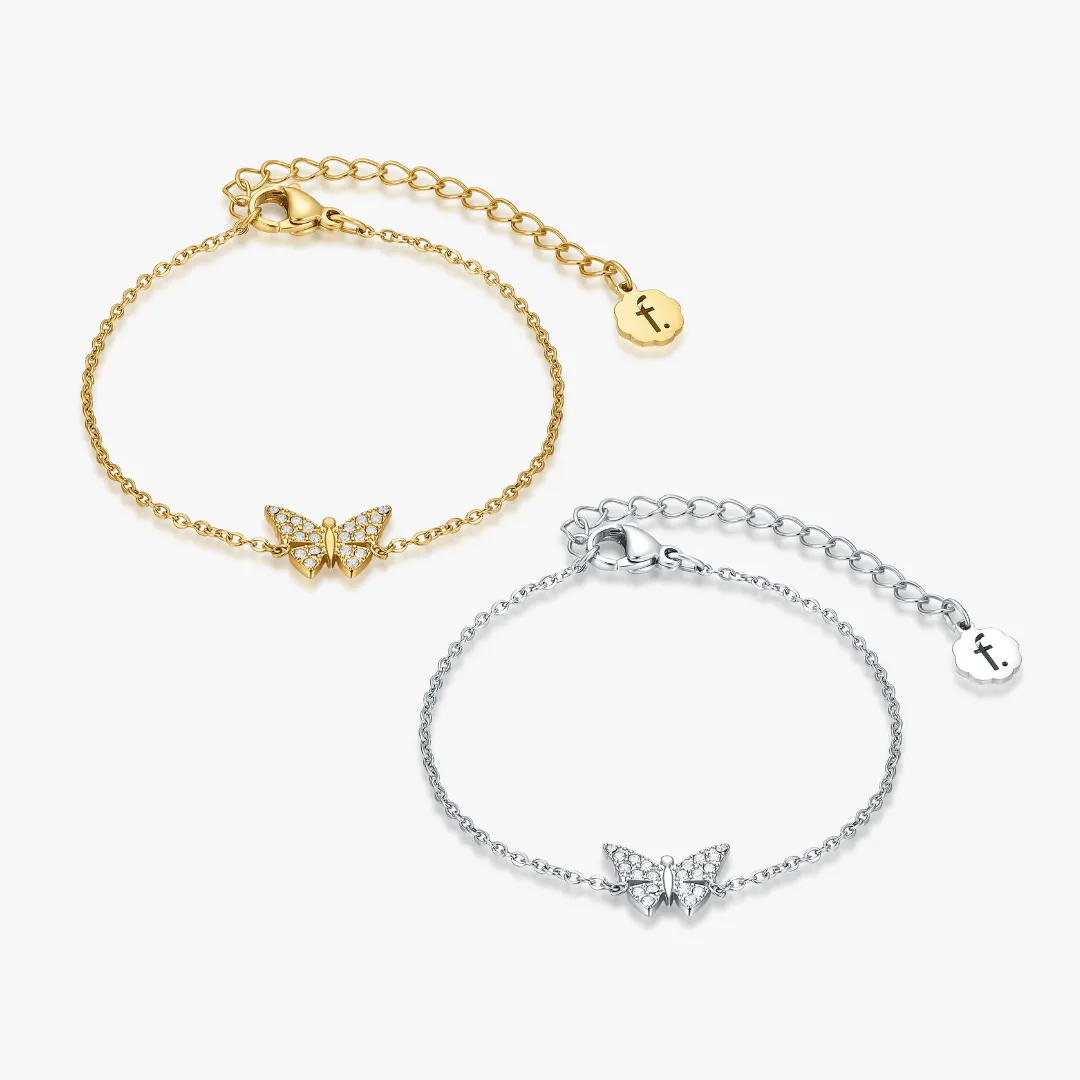 Pave Butterfly Bracelet sold by Flaire & Co.