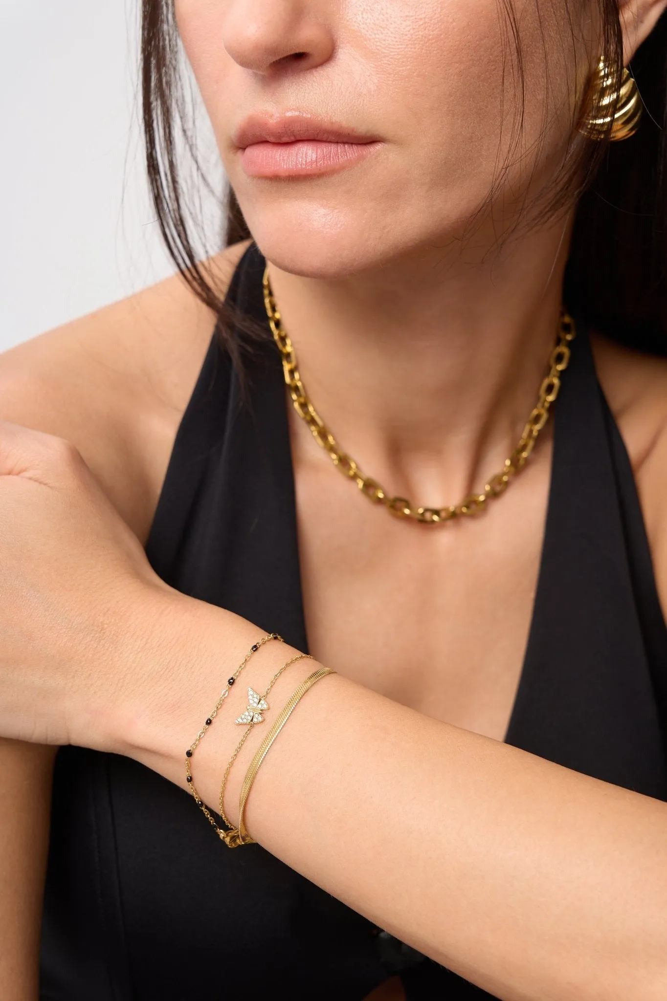 Pave Butterfly Bracelet sold by Flaire & Co. product image thumbnail 2