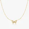 Pave Bow Necklace sold by Flaire & Co.