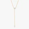 Lariat Cluster Gems Necklace sold by Flaire & Co.