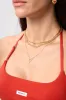 Pave Long Heart Necklace sold by Flaire & Co.