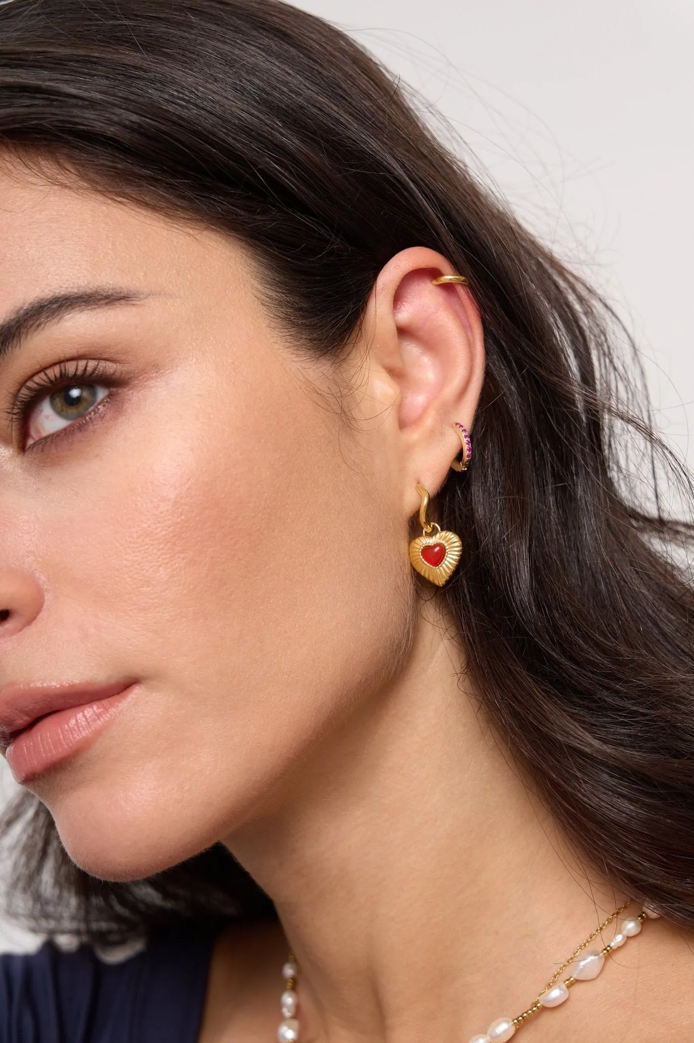 Sunburst Heart Earrings sold by Flaire & Co. product image thumbnail 3