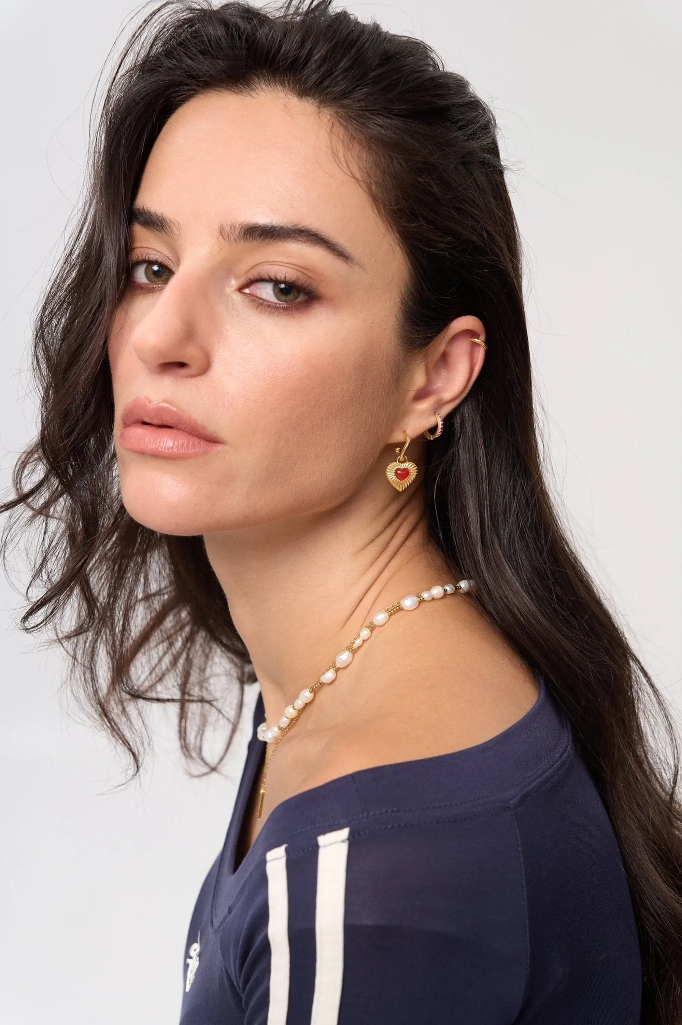 Sunburst Heart Earrings sold by Flaire & Co. product image thumbnail 4