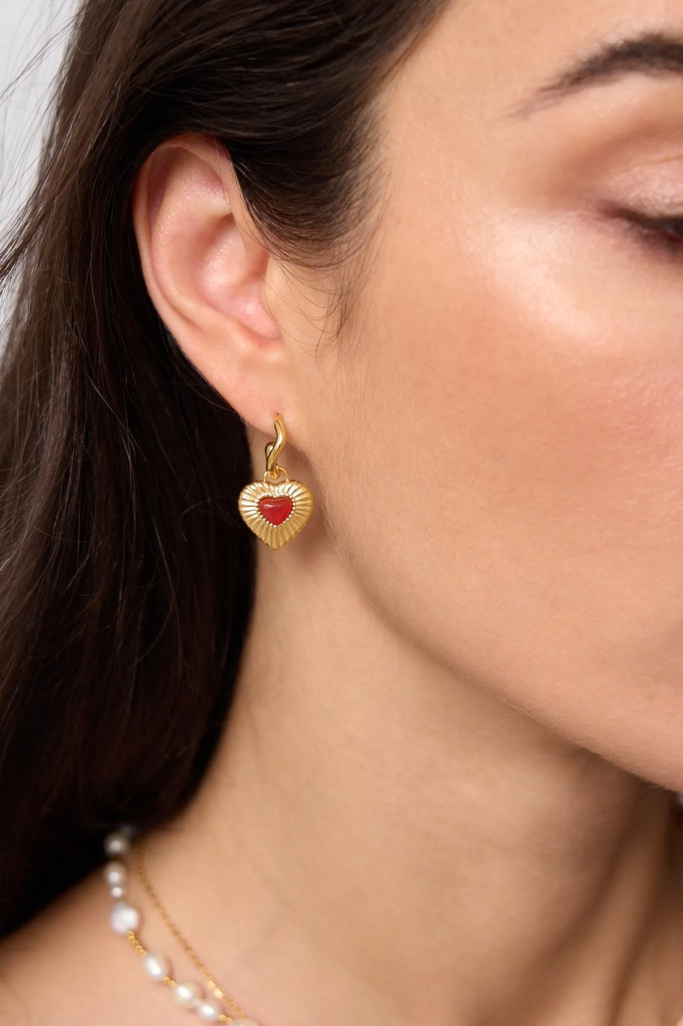 Sunburst Heart Earrings sold by Flaire & Co. product image thumbnail 5