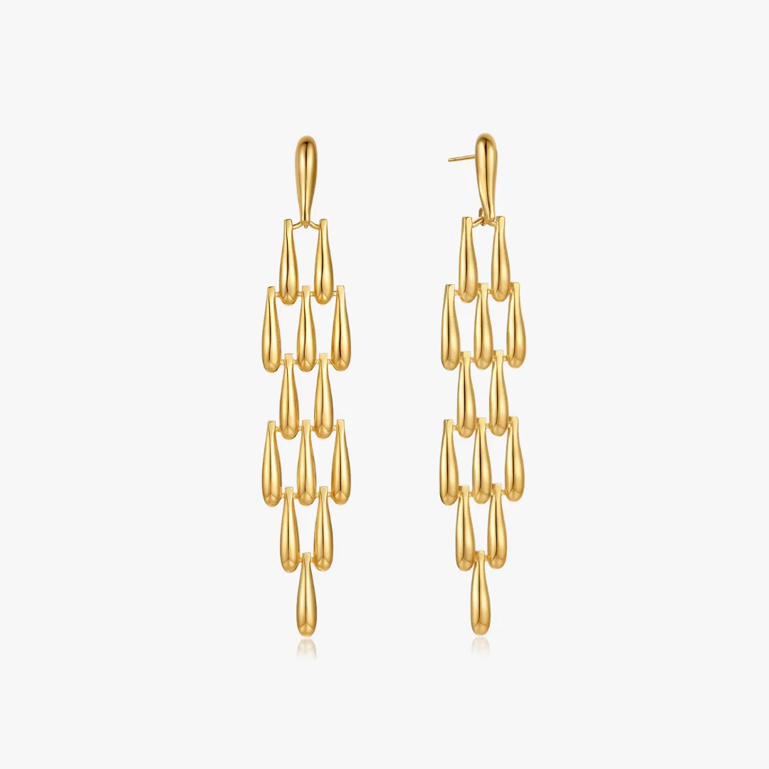 Bold Geometric Dangling Earrings sold by Flaire & Co.