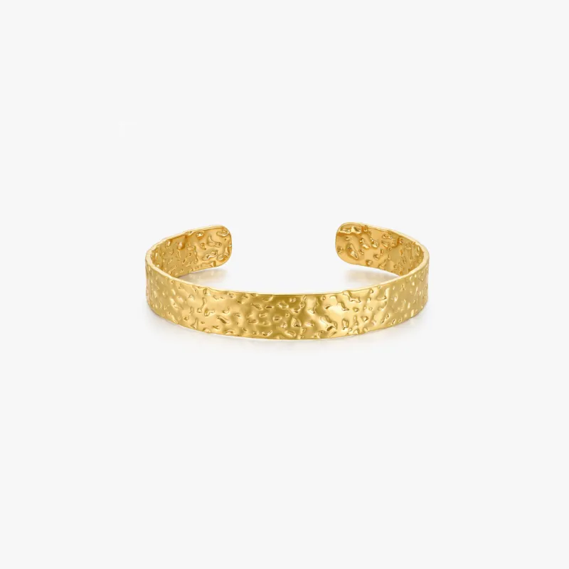 Thin Hammered Cuff Bracelet sold by Flaire & Co.